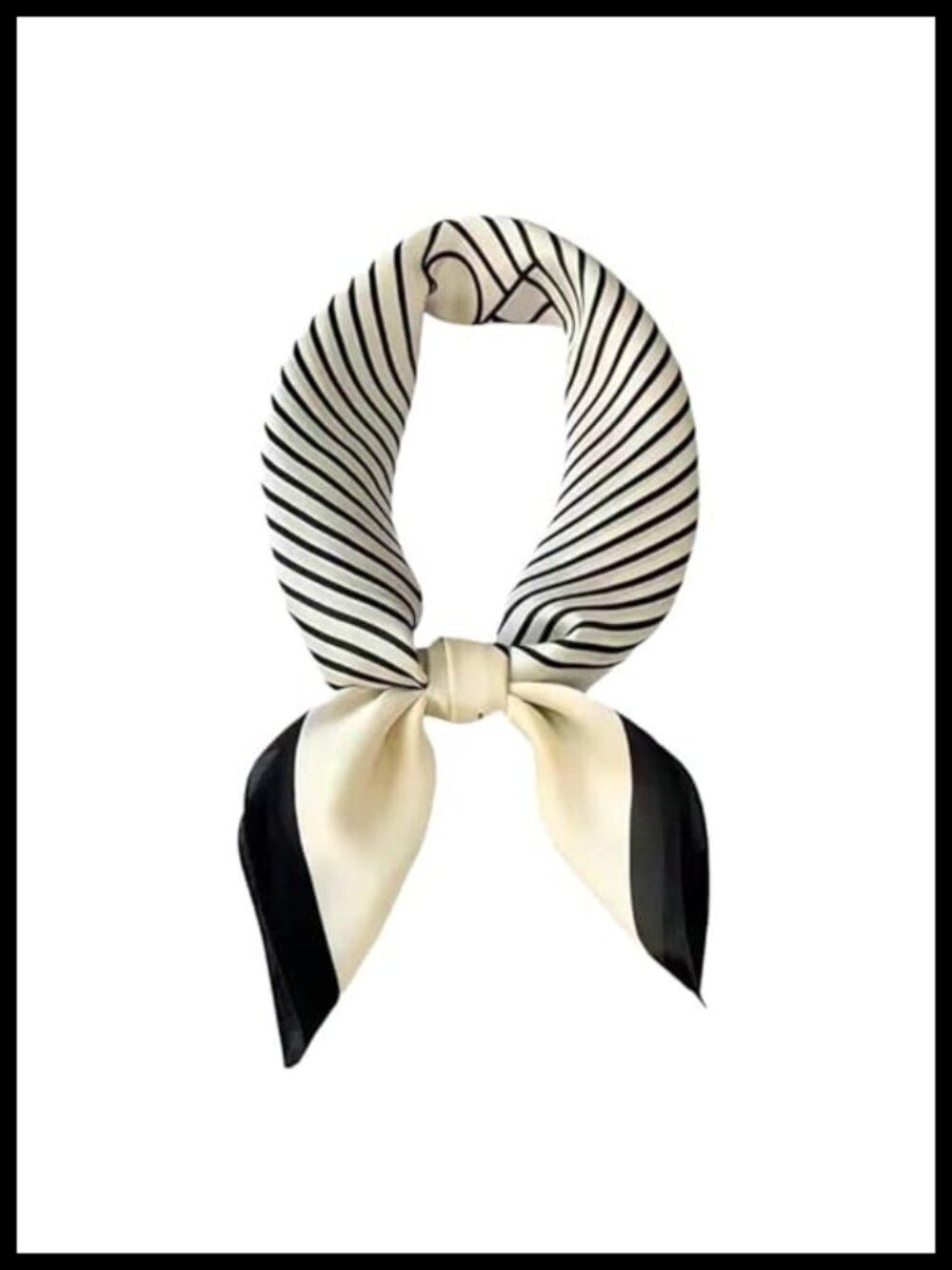 Polyester Satin Silk Feeling Square Scarf Hair Wrap Bandana Women 27.5 Inch